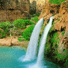 Водопады, реки 2 струйки водопада аватар