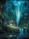 Водопады, реки Водопад у домика аватар