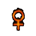 Огонь, вода Горящий женский символ аватар