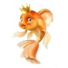 Рыбки Золотая рыбка- красавица с короной аватар