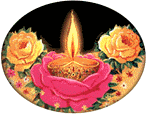 Салют, свечи, фонари Свеча с розами аватар