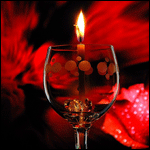Салют, свечи, фонари Свеча в бокале аватар