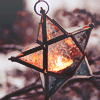 Салют, свечи, фонари Сверкающая звезда со свечой внутри аватар