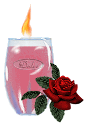 Салют, свечи, фонари Роза и свеча аватар