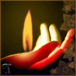 Салют, свечи, фонари Пламя свечи на ладони аватар