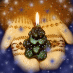 Салют, свечи, фонари Свеча на руковичках аватар