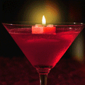 Салют, свечи, фонари Горящая свеча в фужере аватар