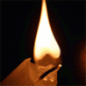 Салют, свечи, фонари Свеча наклонена аватар