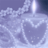 Салют, свечи, фонари Свеча с сердечком аватар