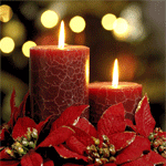 Салют, свечи, фонари Свечи праздничные красные аватар