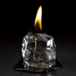Салют, свечи, фонари Огонь в кубике льда аватар