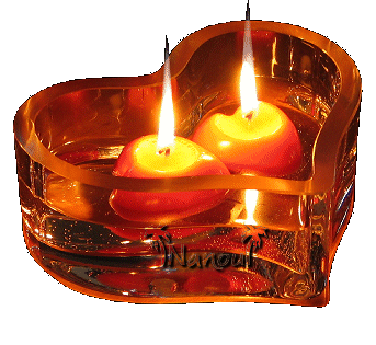 Салют, свечи, фонари Свечи в сердечке аватар