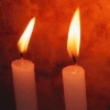 Салют, свечи, фонари Горящие две свечи аватар