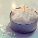 Салют, свечи, фонари Свеча в виде снежинки аватар