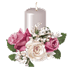 Салют, свечи, фонари Свеча с цветами аватар