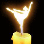Салют, свечи, фонари Свеча с огоньком-балериной) аватар