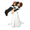Свадьба Невеста несёт загулявшего жениха к алтарю аватар