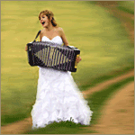 Свадьба Невеста играет на баяне аватар
