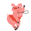 Свинки, поросята Свинка танцует аватар