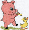 Свинки, поросята Свинка играет на флейте аватар