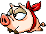 Свинки, поросята Свиньюшка с красной косынкой аватар