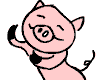 Свинки, поросята Изящная свинка танцует аватар