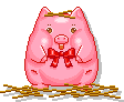 Свинки, поросята Розовый поросенок с бантиком аватар