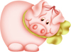 Свинки, поросята Свинка с желтым бантом аватар