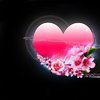Сердце, сердечко Сердце в розовых цветах аватар