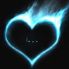 Сердце, сердечко Сердце в голубом огне аватар