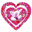Сердце, сердечко Сердечко с бликами и цветком аватар