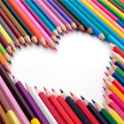 Сердце, сердечко Сердце в промежутке между цветными карандашами аватар