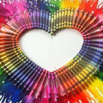 Сердце, сердечко Сердечко разноцветное аватар