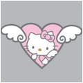 Сердце, сердечко Hello kitty в сердечке с крылышками аватар