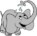 Слоники Слоненок поливает себя аватар
