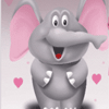 Слоники Слонёнок с розовыми ушками аватар