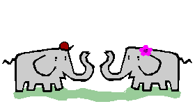 Слоники Влюблённые слоны аватар