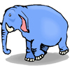 Слоники Слон голубой аватар