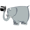 Слоники Слон снимает шляпу аватар