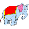 Слоники Голубой слоник с ковриком аватар