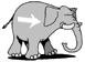 Слоники Слон со стрелкой аватар