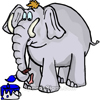 Слоники Слон серый играет аватар