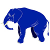 Слоники Слон синий аватар