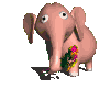 Слоники Слоник дарит цветы аватар