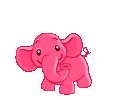 Слоники Танцующий розовый слоник аватар