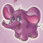 Слоники Веселый фиолетовый слоник аватар