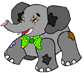Слоники Слон с зеленым бантиком аватар