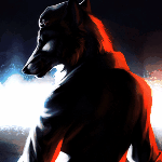 Волки Человек с головой волка, художник johanna (lhuin) аватар