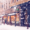 Город Снег на улицах города аватар