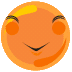 Улыбка Улыбка оранжевого смайла с раскосыми глазами аватар